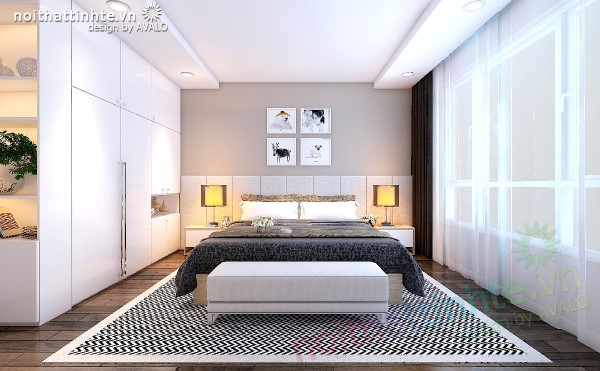 Thiết kế nội thất chung cư N04 - Phòng Ngủ