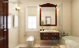 Nhà tắm đẹp thiết kế nội thất theo phong cách đơn giản tại Vinhome