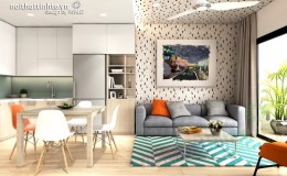 Thiết kế nội thất giá rẻ tại chung cư HH Linh Đàm